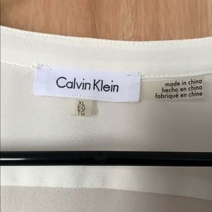 Calvin Klein White Button Up Blouse